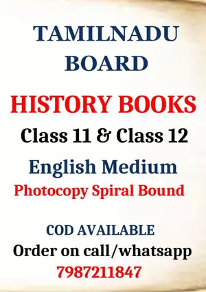 Buy Tamil Nadu Board Class 11 & Class 12 History Books