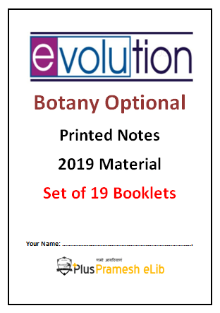 Evolution IAS Botany Optional latest notes 2019
