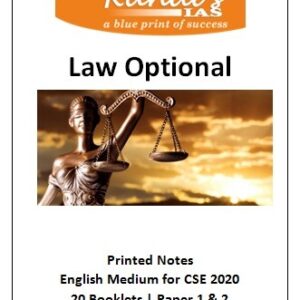 Law optional Printed Notes By Rahul's IAS- Complete Set