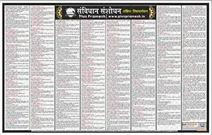 Samvidhan Sanshodhan Wall Chart (Constitutional Amendment in India) [Laminated] [2 X 3 Feet]