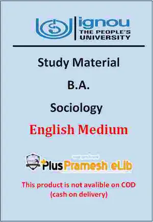 IGNOU B.A. Sociology Study Material | English Medium |