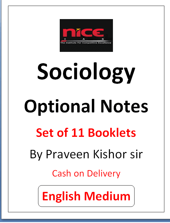 Sociology Optional Printed Notes By Praveen Kishor