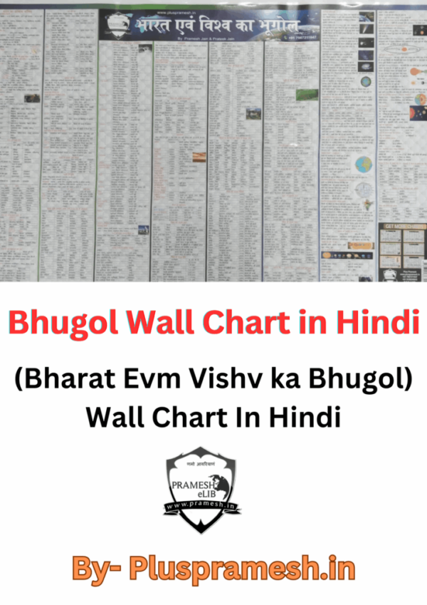 Bhugol (Bharat evm vishv ka bhugol) wall chart in hindi