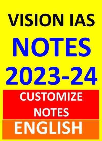VISION IAS English Customize notes 2023-24