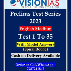 UPSC Vision IAS Prelims Test Series 2023 Test (1 To 35) With Model Answer | English Medium |