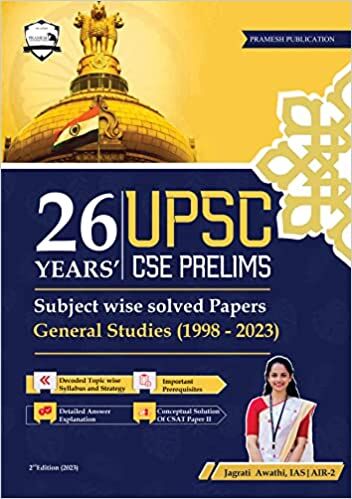 26 Years UPSC Prelims Previous Year Solved Question Papers Subject Wise in English | By Jagrati Awasthi IAS |