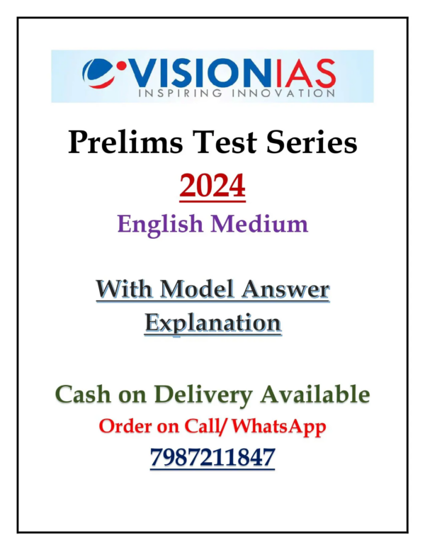 Vision IAS Prelims Test Series 2024 With Solution | English Medium | Test 1-35