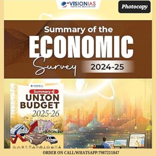 Vision IAS Economic Survey 2025 and Union Budget 2025-26 Summary | English Medium