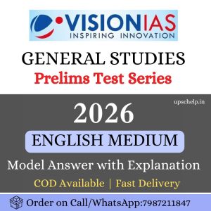 Vision IAS Prelims Test Series 2026 With Solution | English Medium