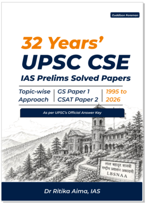 32 Years’ UPSC IAS Prelims Solved Papers (1995–2026) by Dr Ritika Aima